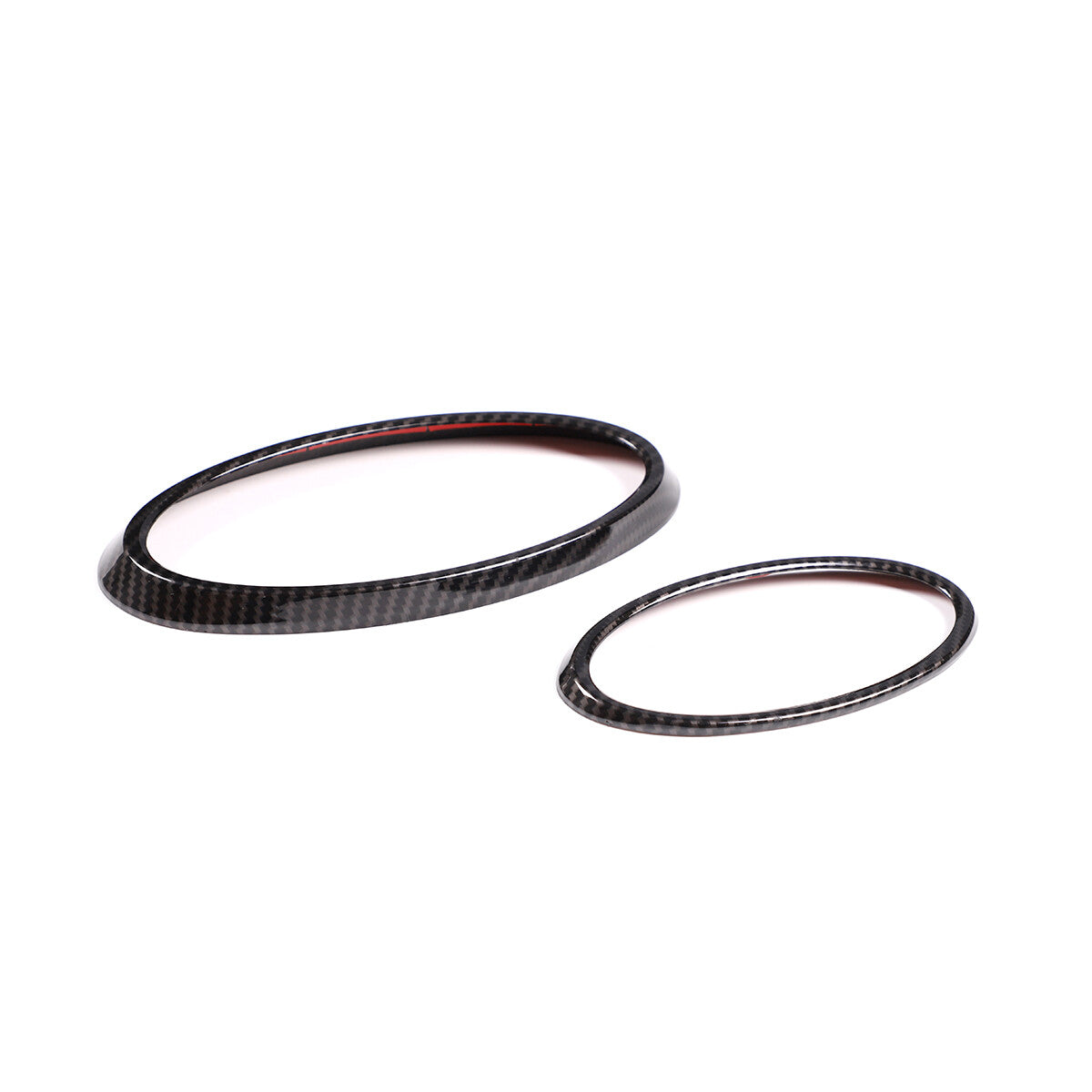 Fits for Subaru Outback 22-24 car front and rear logo trim rings, carbon fiber ABS, . n