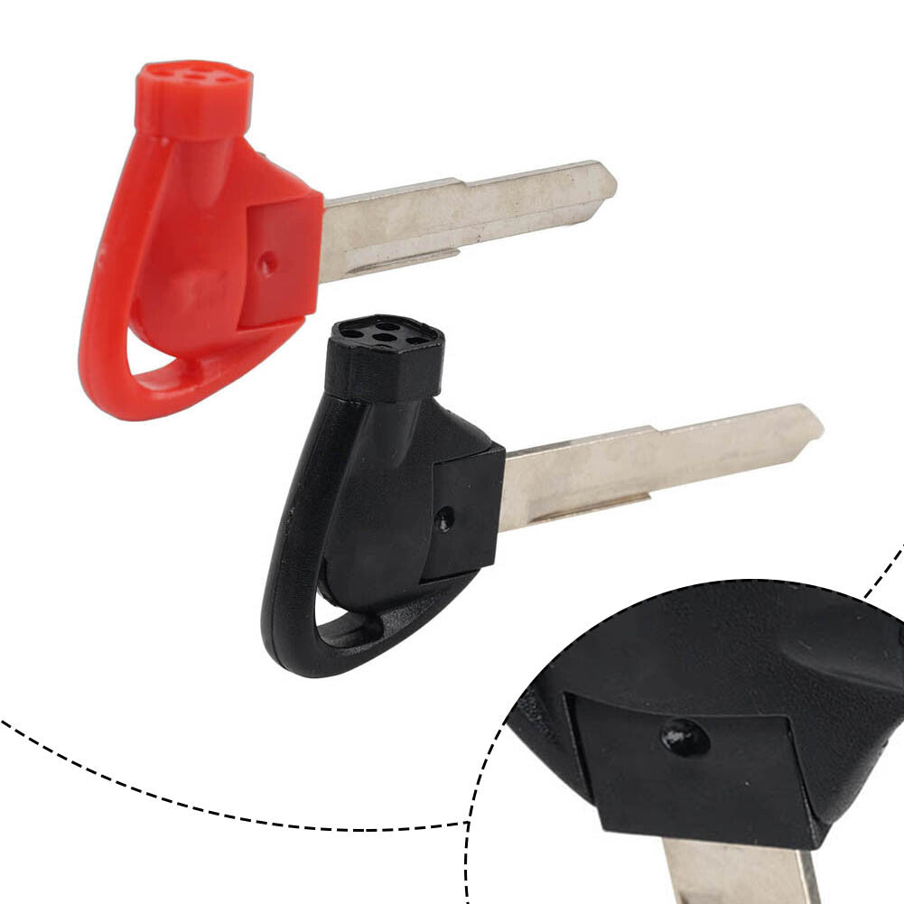 2PC Right Ignition Key Blank Shell Case Uncut Blade for Yamaha Motorbike Scooter Q
