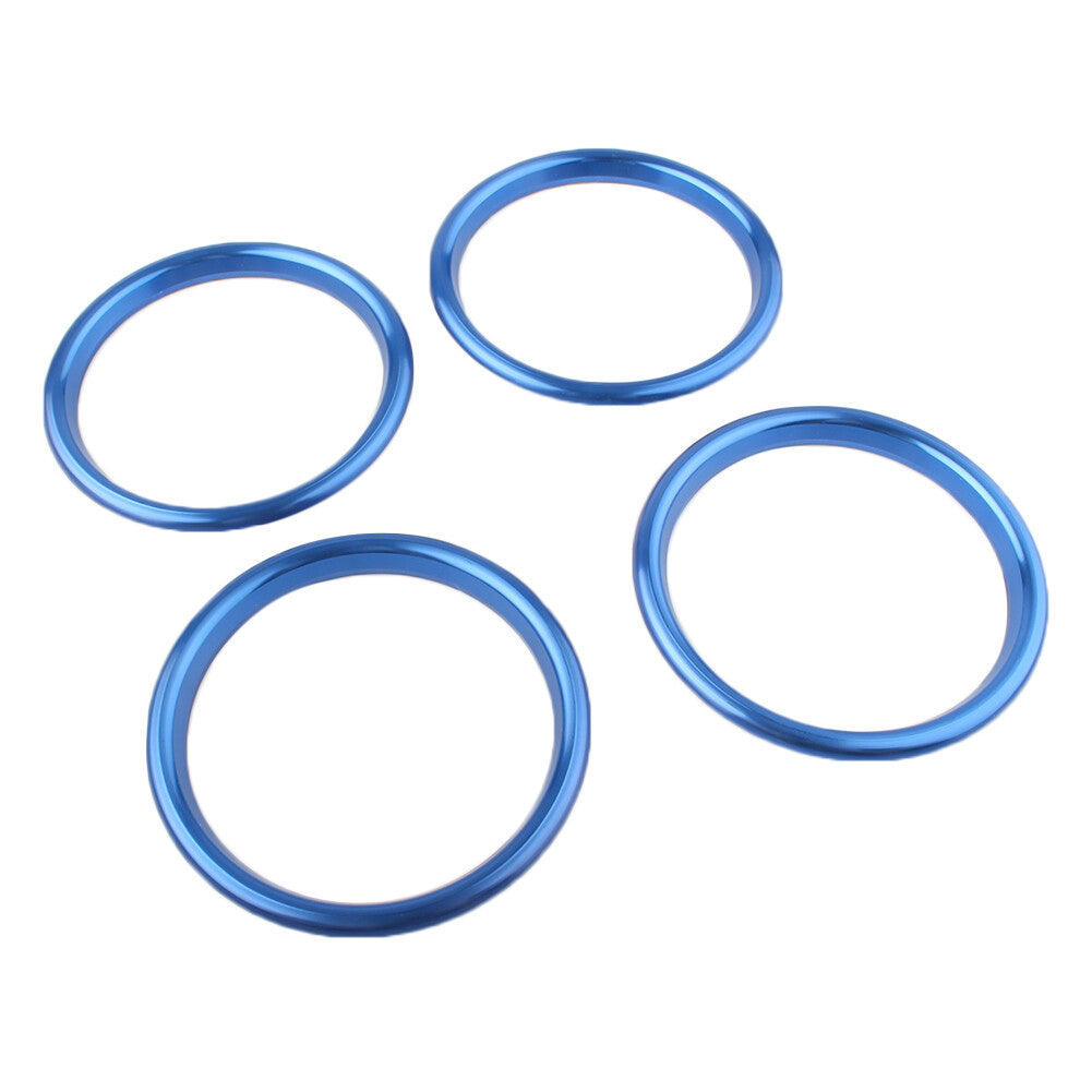 for Audi A3/S3 Q2L 2012-2019 18 Blue 4x Air Outlet Frame O-Ring Decoration Cover