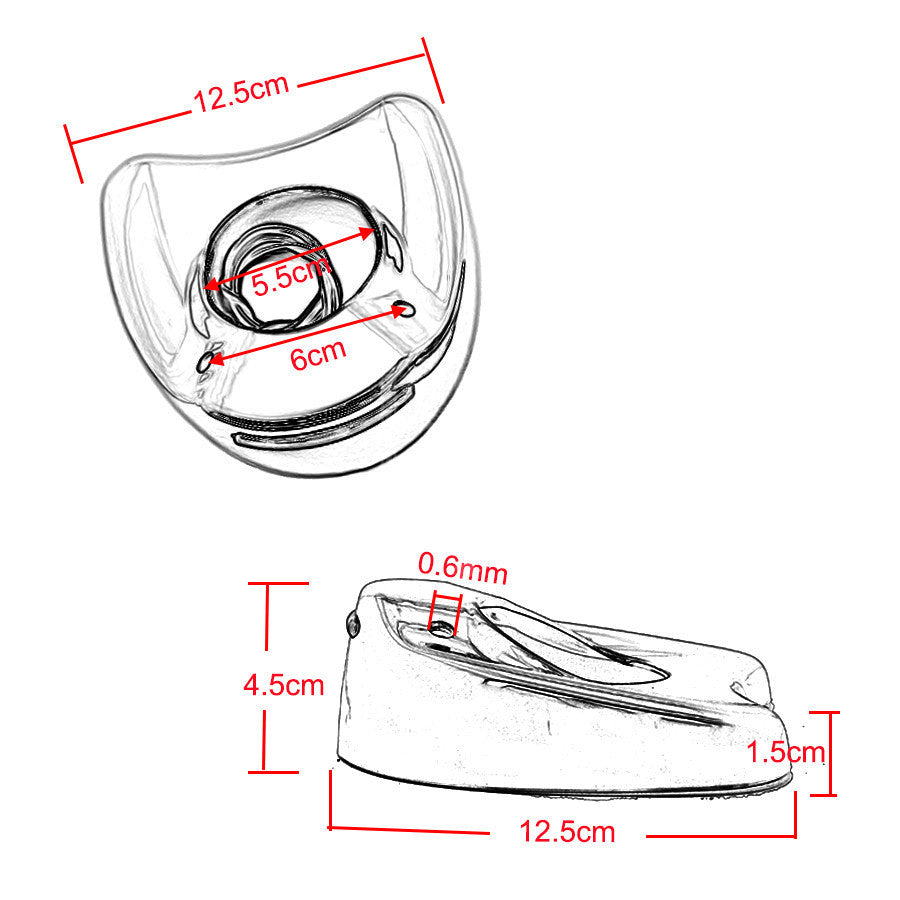 Chrome Fairing Mount Mirror White LED Light Cover Cap for Harley Touring 96-13 Q