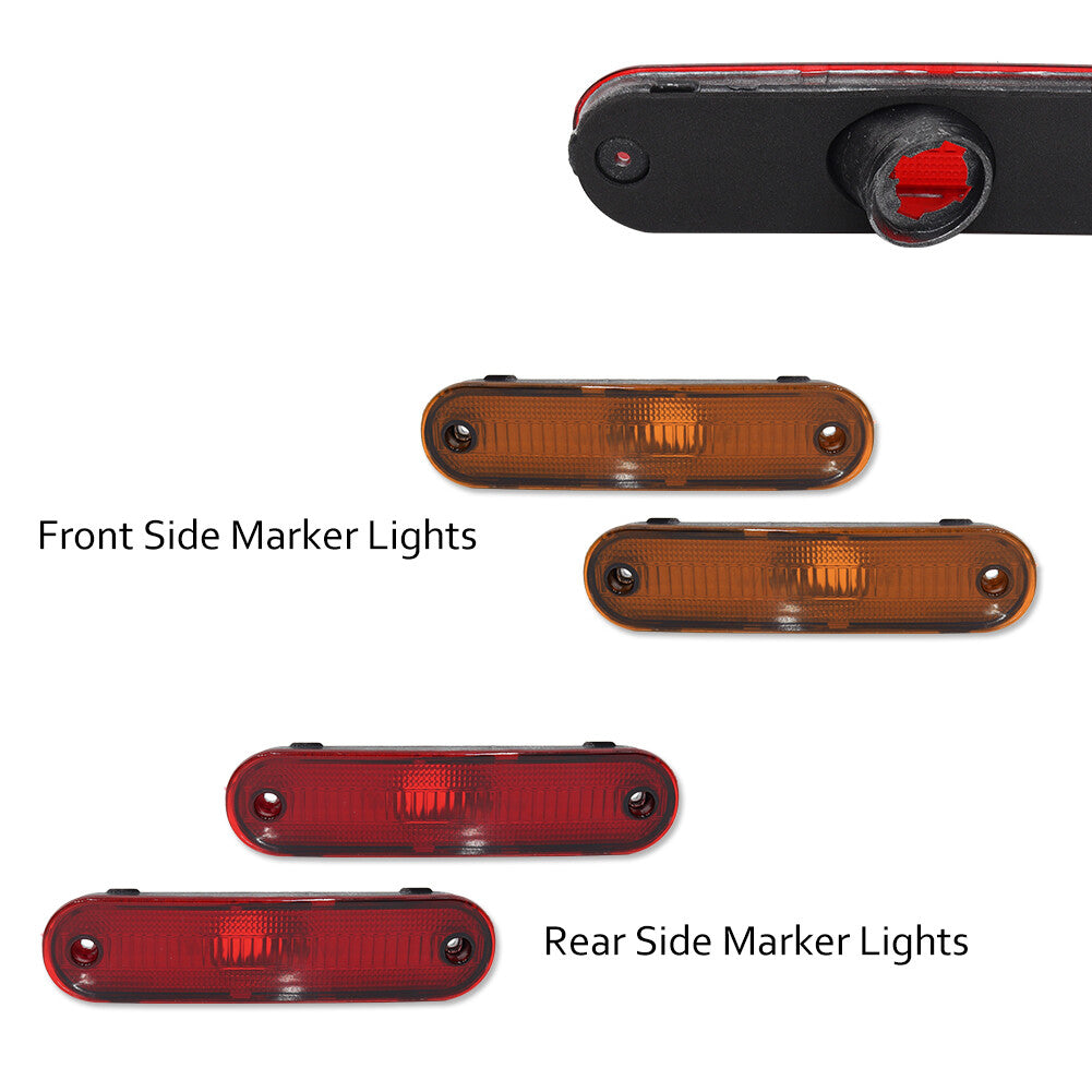 For 1990-05 for Mazda Miata MX-5 Front and rear bumper side marker light kit one pair - v