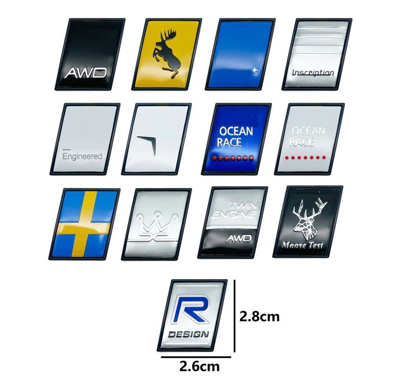 Suitable for Volvo boots, trunk badges, decals, letter badges, stars, S60, S70, S80, S90