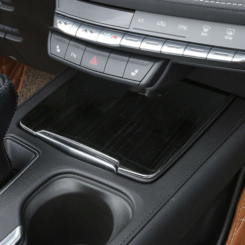 for Cadillac XT4 2018-2021 Black titanium Console Gear Shift Panel Cover Trim 2P
