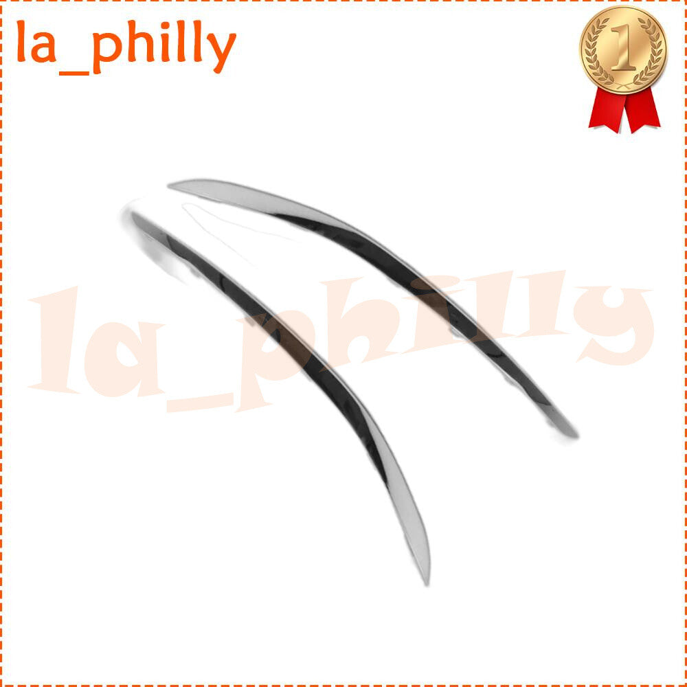 2x For 2016-19 for BMW G12 7-Series Base Chrome Front RightLeft Bumper Molding Trim