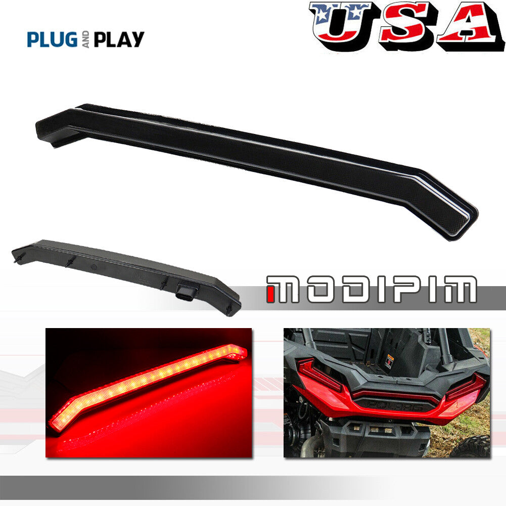 Smoked UTV rear LED center taillight suitable for 2018-22 RZR RS1 TURBO Sportsman 1000 XP- v