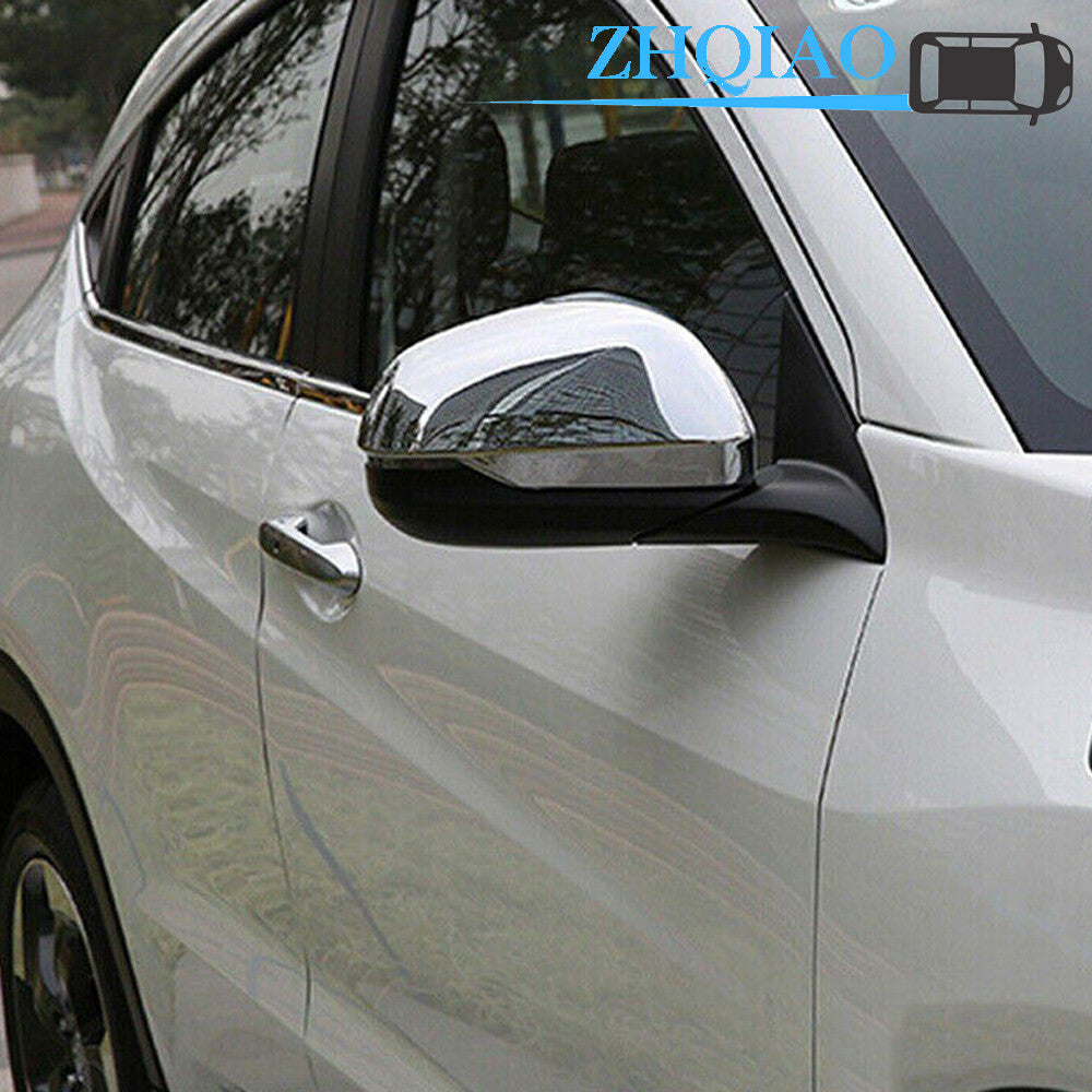 Fits for Honda HR-V Vezel 2016-2019 ABS Chrome Side Rearview Wing Mirror Cover Trim