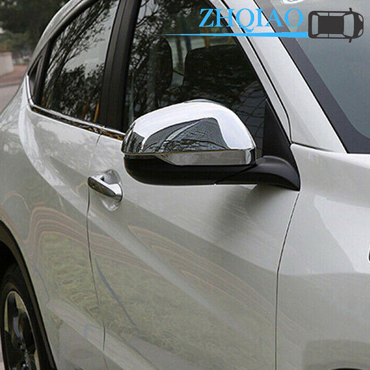 Fits for Honda HR-V Vezel 2016-2019 ABS Chrome Side Rearview Wing Mirror Cover Trim