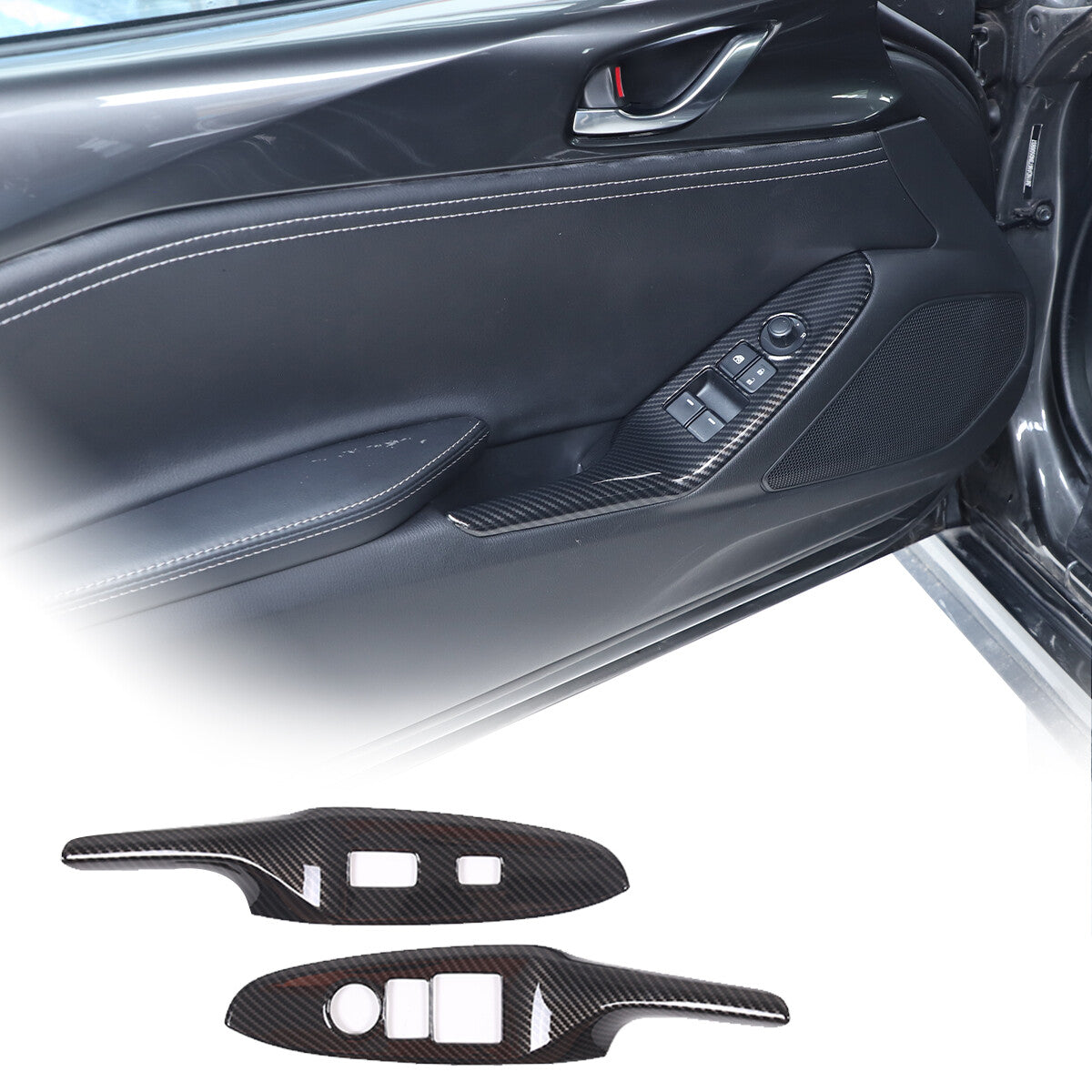 Genuine carbon fiber center console side trim cover for BMW X5 2015-2019
