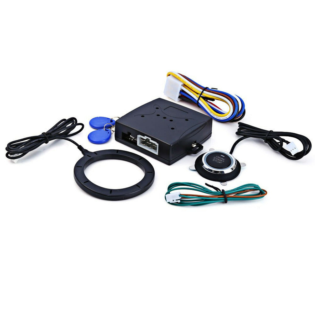 12V Car Ignition Switch RFID Engine Start Push Button Keyless Entry Starter Kit