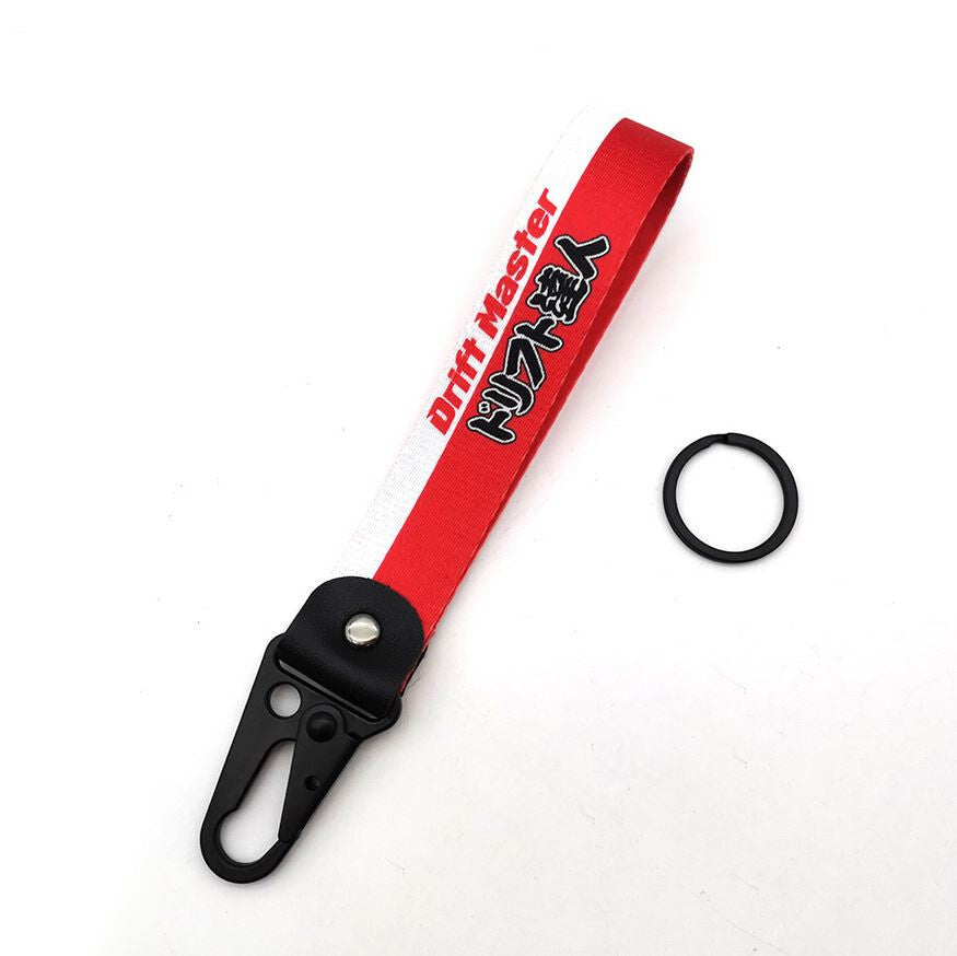 Carbon fiber leather black car key chain, automatic key ring, horseshoe for Fiat Bravo