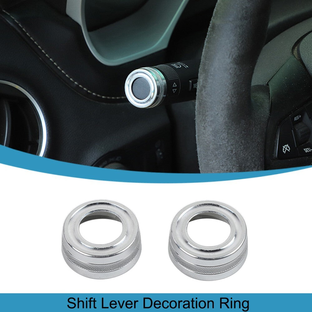 Shift Rod Lever Wiper Cover Trim Stickers for Chevrolet Camaro 2010-2015 Silver