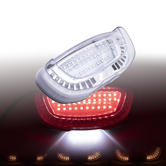 Clear LED Tail Brake Flowing Water Turn Signal Light for Honda CBR250 1988-1999 Q
