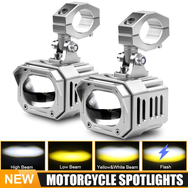 2x 90W 5000lm LED Spot Light Headlight Driving Auxiliary Lamp Motorcycle 10V-30V