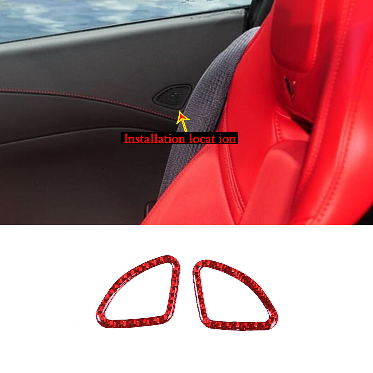 ABS Chrome Rear Fog Light Lamp Cover Trim For Highlander 2008-2010- v