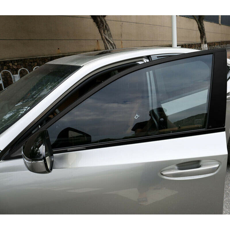 Glossy Black Steel Window Frame Sill Trim Cover For 19-2022 for Lexus ES350/300h/250