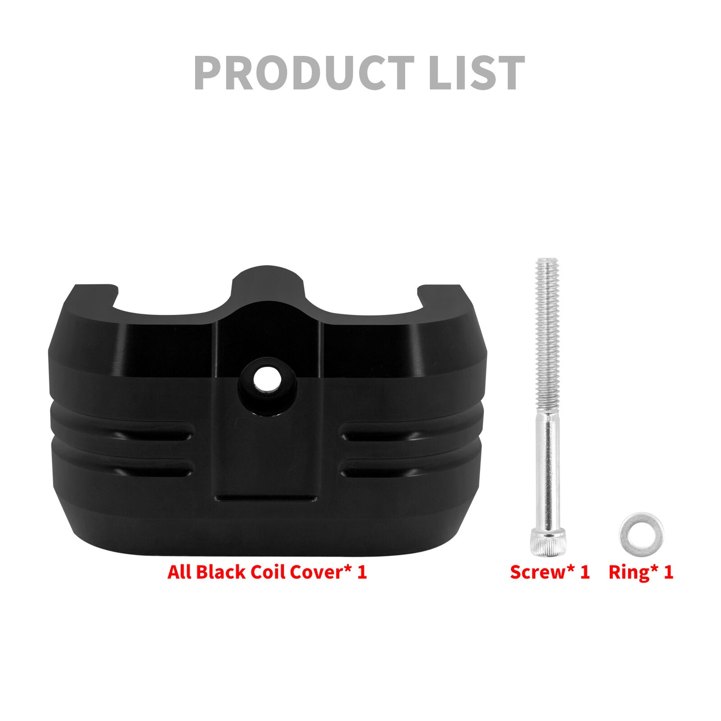 Black Aluminum Coil Cover Fit for Harley Softail Street Fat Bob Breakout 18-2024 Q