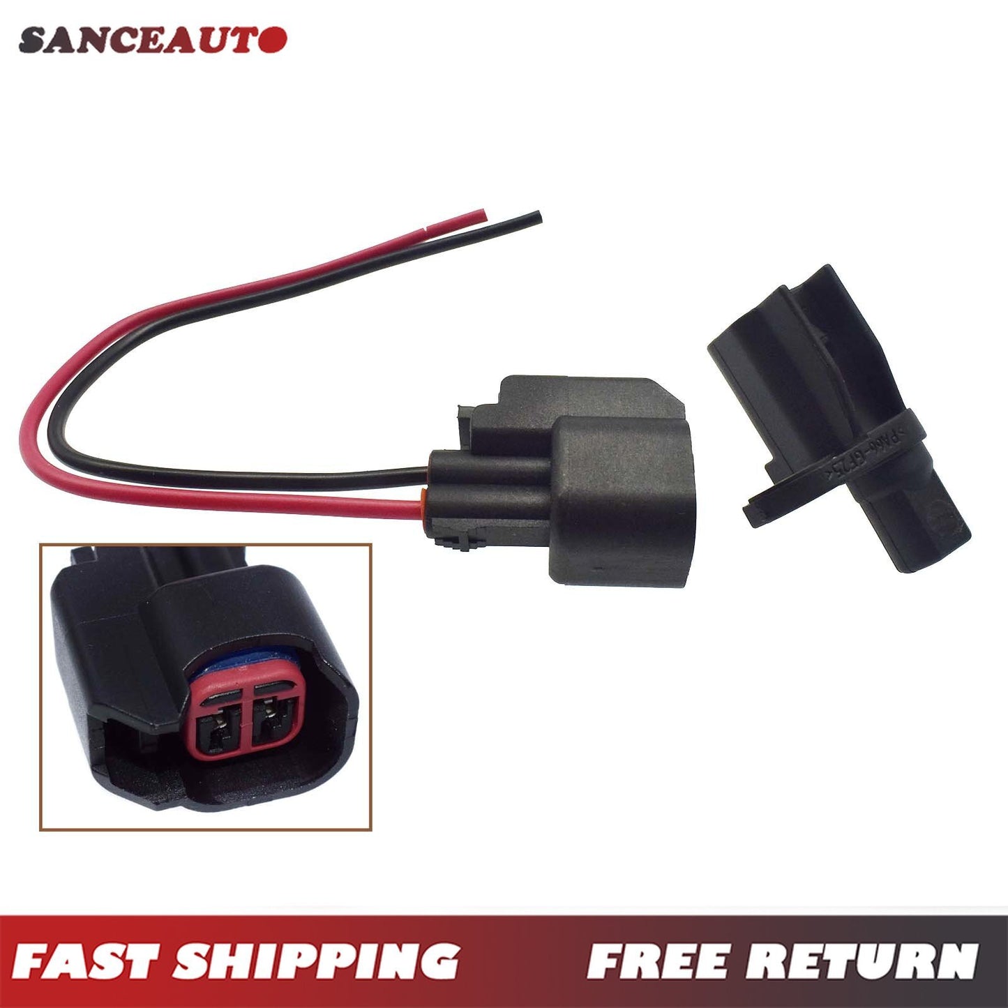 ABS wheel speed sensor with plug for Volvo C30, for Lincoln , for Jaguar 1223622- n