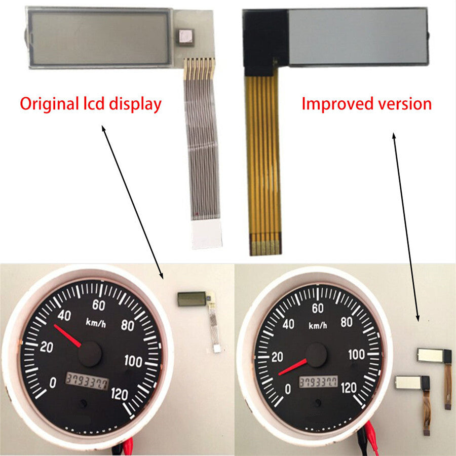 6 pin Tachometer LCD Display For VDO Gauge Tachometer for Kenworth Truck Penta Boat Q