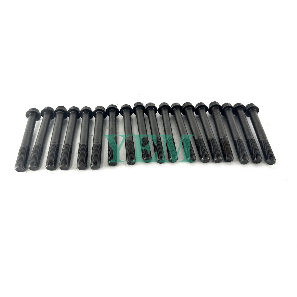 1 Set Engine Head Bolt 18pcs For Yanmar 4D84-3 Engine 4D84-3 Cylinder Head Bolt