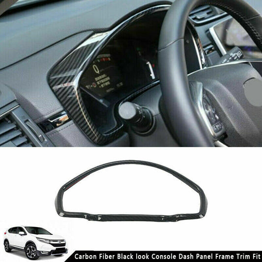 1P Carbon Fiber Style Console Dash Panel Frame Trim for Honda CR-V CRV 2017-2022