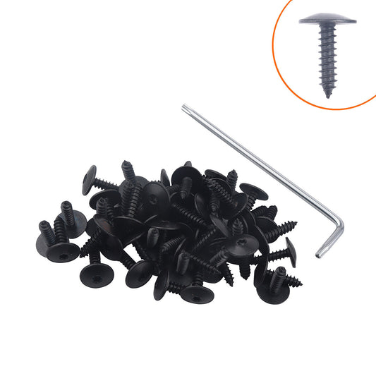 50-piece set of splash guard screws N90974701 for Audi fender liner bumper cover under-cover - n