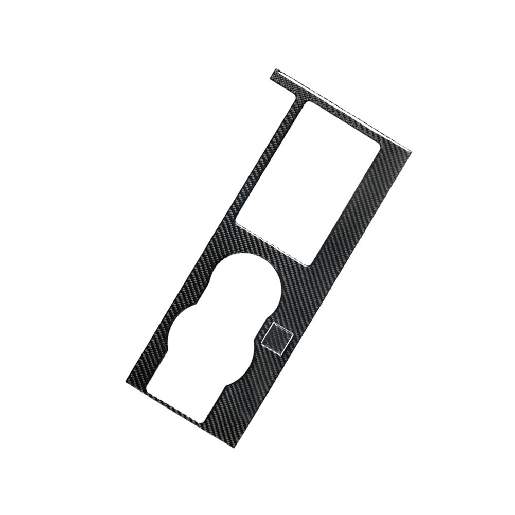 2Pcs Carbon Fiber Gear Shift Panel Cover Trim Sticker for Ford for Mustang 2005-2009