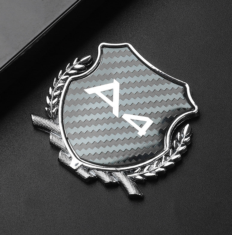 Suitable for Audi S1 Rear Badge Trunk Boot Badge Sticker Logo Label Gloss Black- v