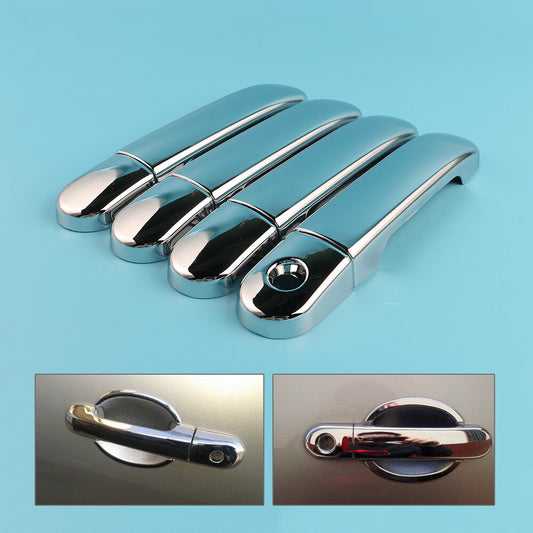 4x For Versa Tiida Latio 2007-2012 Livina 2009-13 Chrome Door Handle Cover Trim