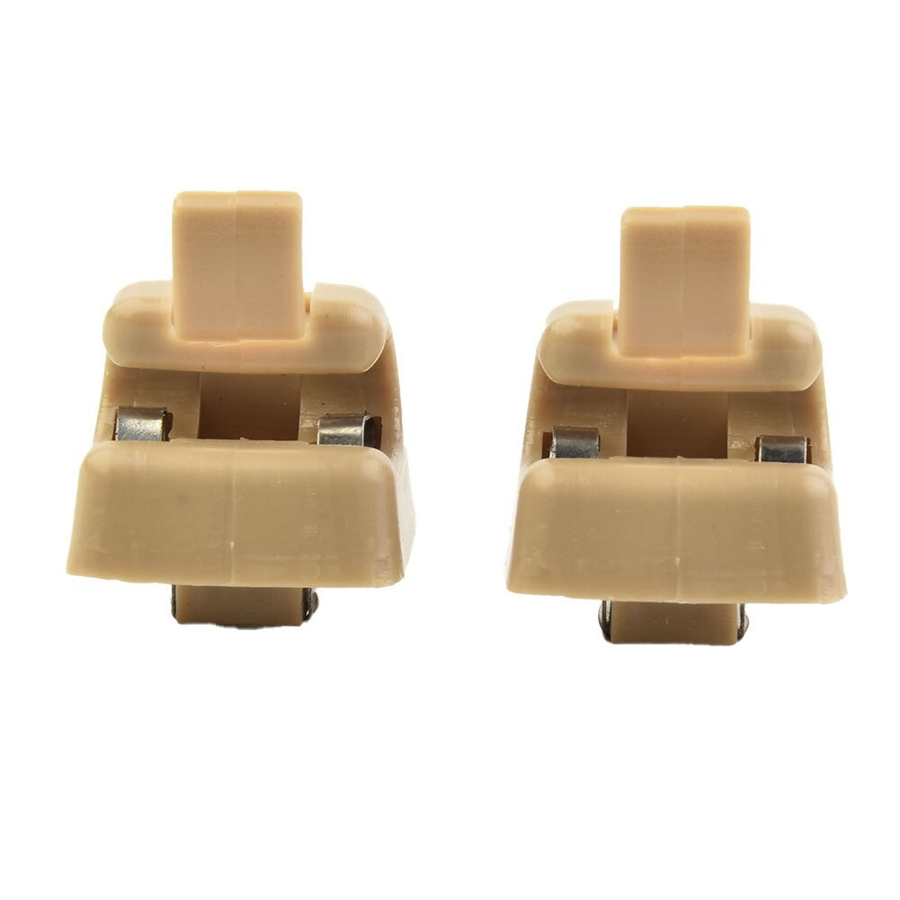 2 Sun Visor-Clips Holders for Mercedes W123 W124 W126 W140 W201 SET OF 2 NEW