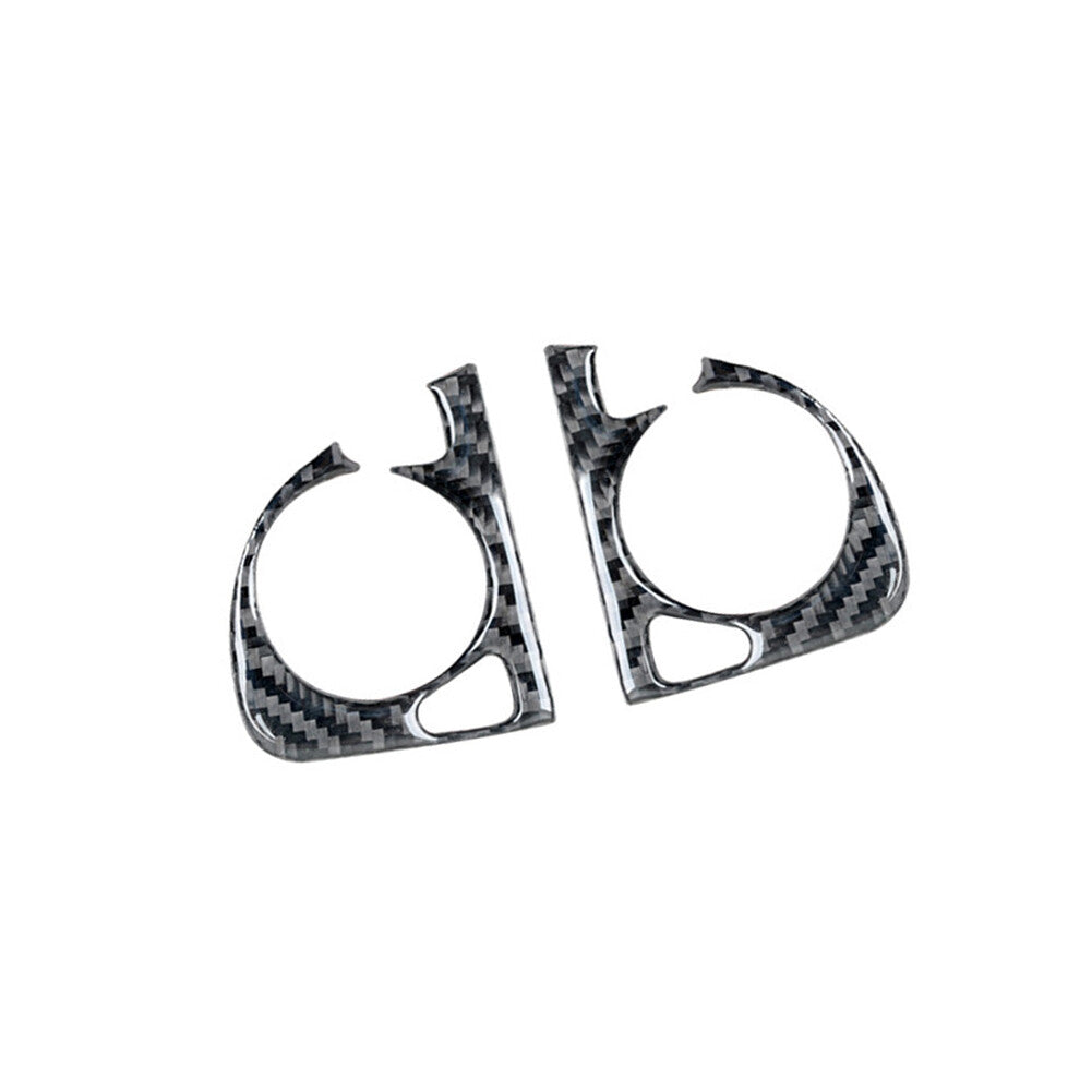 2X Carbon Fiber Steering Wheel Buttons Trim for Honda CRV CR-V 2012-2016 Type-B