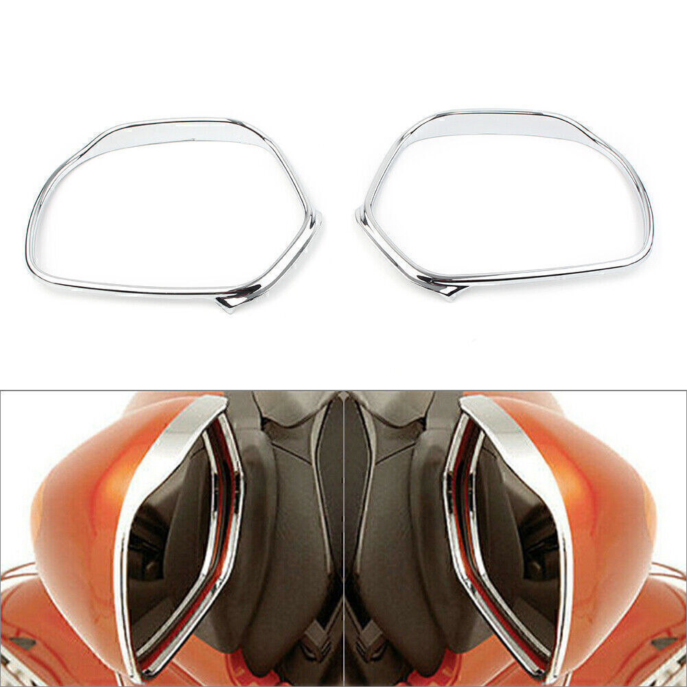 Motorcycle Mirrors Trim Decoration Chrome fit for Honda Goldwing GL1800 2001-2011 Q
