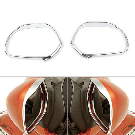 Motorcycle Mirrors Trim Decoration Chrome fit for Honda Goldwing GL1800 2001-2011 Q