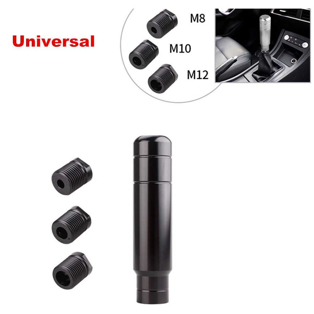 Universal black manual gear lever shifter lever with adapter - n
