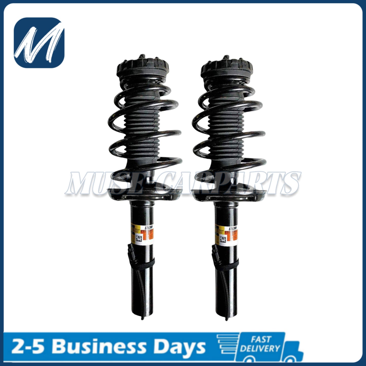 A pair of front shock absorbers for a 2013 for Ferrari F12 Berlinetta with EDC 319797.
