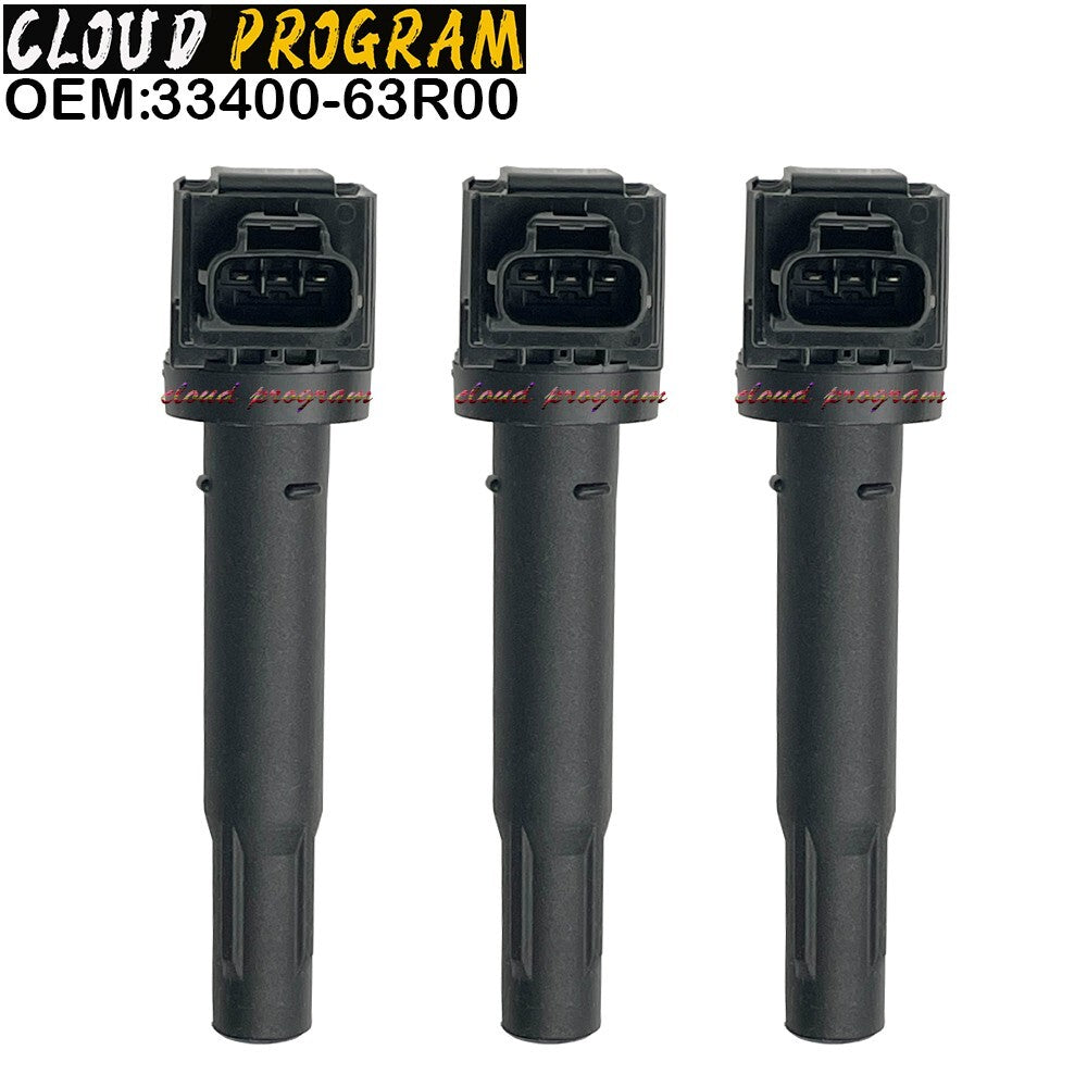 3pcs ignition coil 33400-63R00 for Wagon R Stingray HV MH55S n