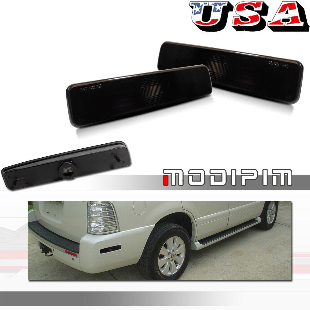 Smoked Rear Side Marker Light Reflector Left and Right for 02-10 for Mercury Mountaineer - v