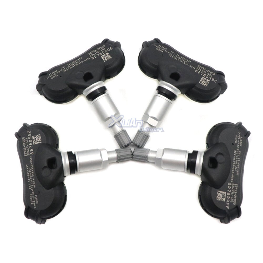 52933-2F000 is a 4x tire pressure sensor (TPMS) for Kia Rio and for Hyundai for Tucson 315MHz.