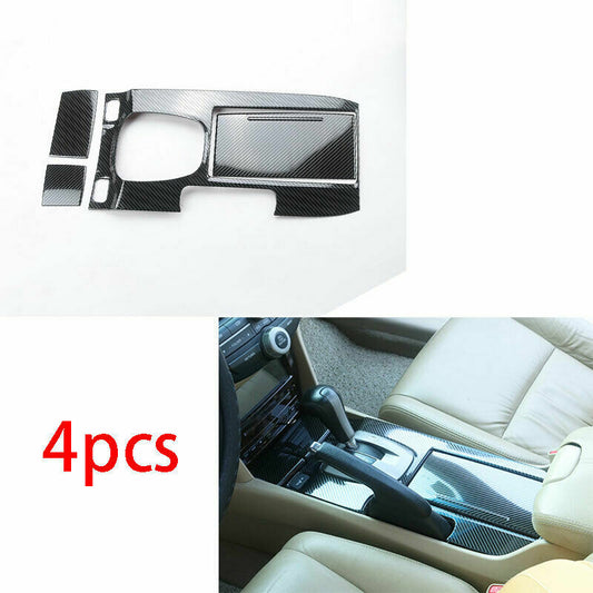 for Honda Accord 08-2013 Carbon Fiber Look Central Console Gear Shift Panel Trim