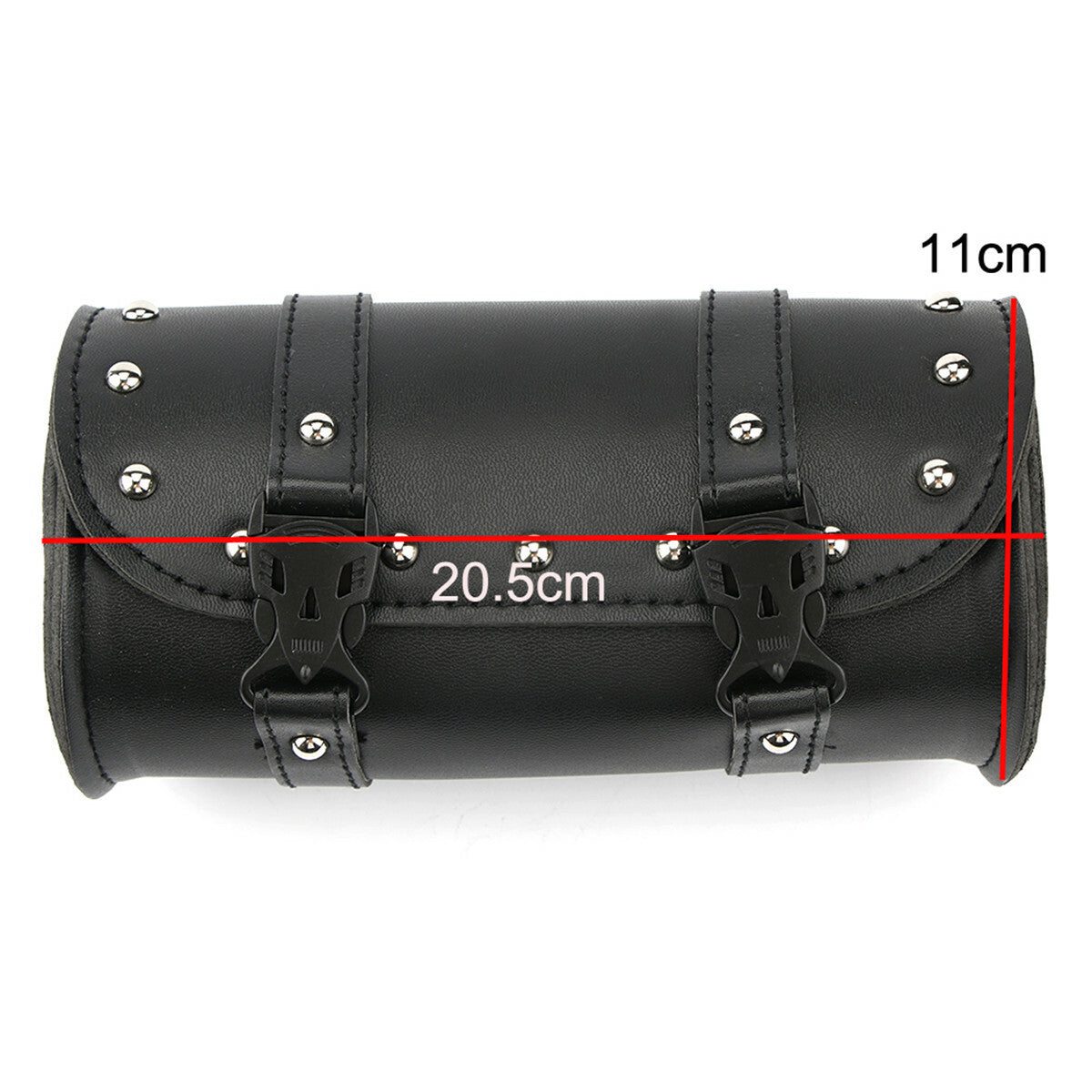 Motorcycle Front Fork Tool Bag Storage Pouch Saddlebag Accessorie Leather Black Q