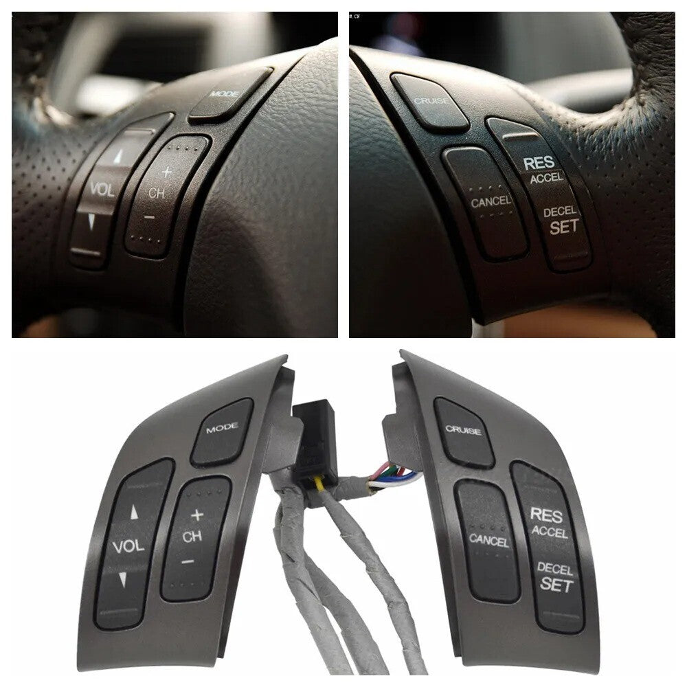 1x Steering Wheel Cruise Volume Control Switch Button for Honda 2003-2007 Accord n
