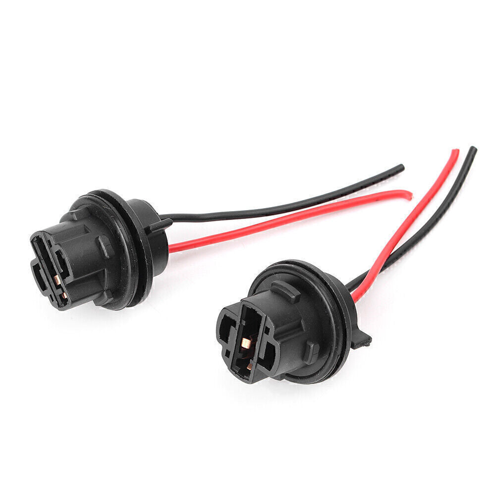 7440 992 T20 Female Socket Wiring Harness Fit DRL Backup Turn Signal Light