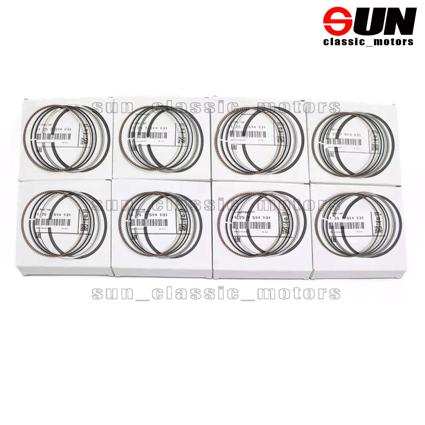 8X piston rings for E53 E60 E65 N62B44 545i 645i 745i X5 4.4L 11257514931