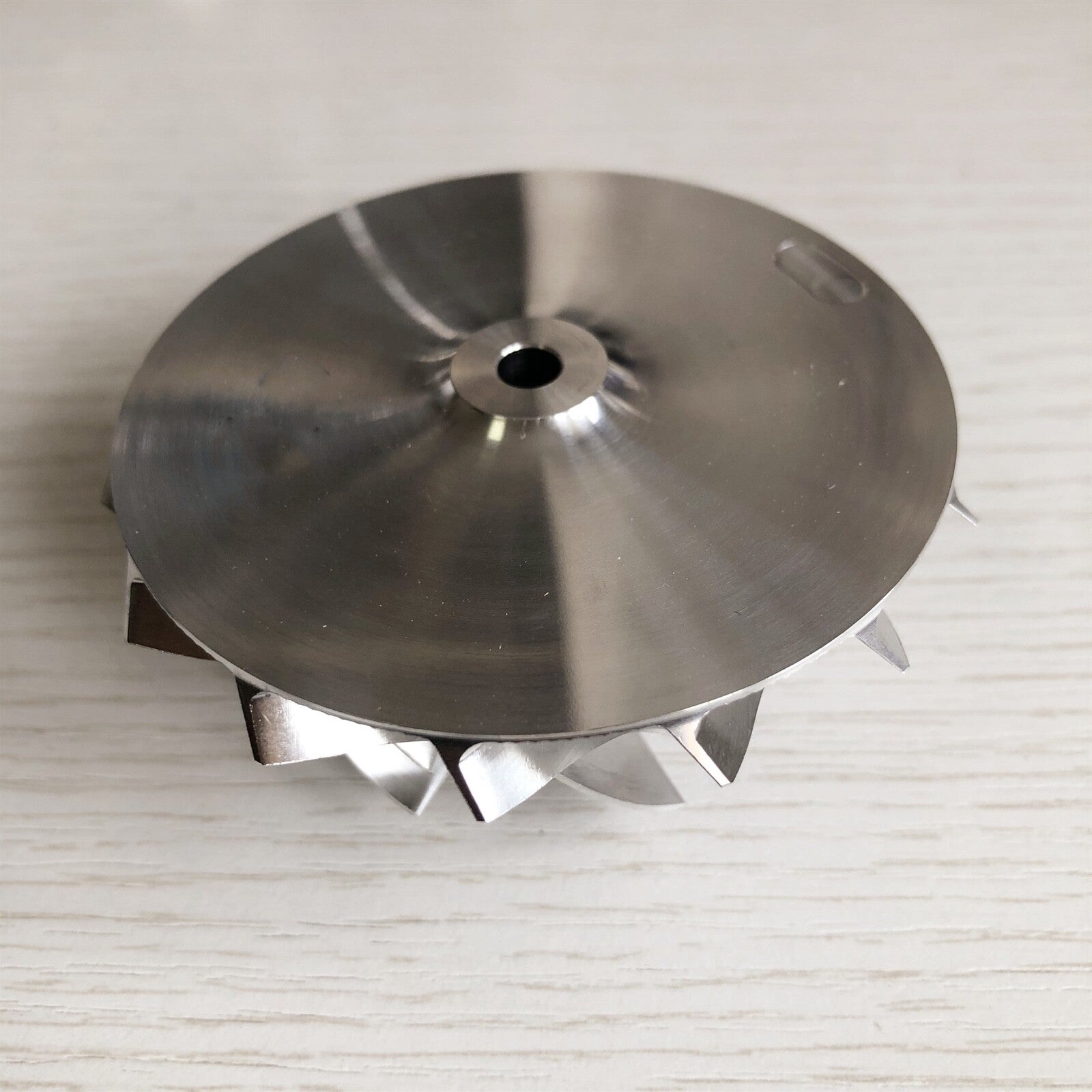 K16 54.64/71.00 mm 7+7 Blade Turbine Billet Compressor Wheel Cutting: 6.0