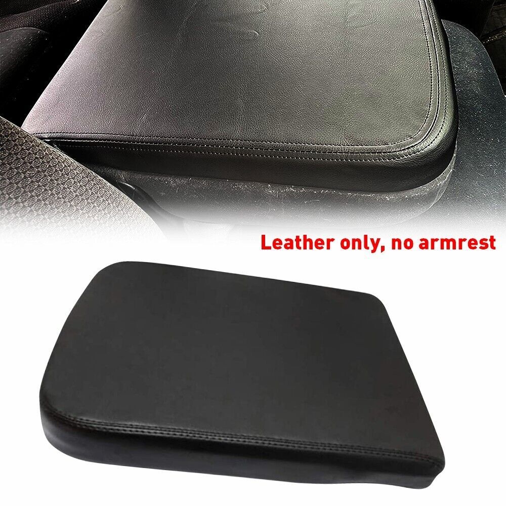 Black console cover and leather armrest protector for 02-08 for Dodge for Ram 1500 2500 3500- n