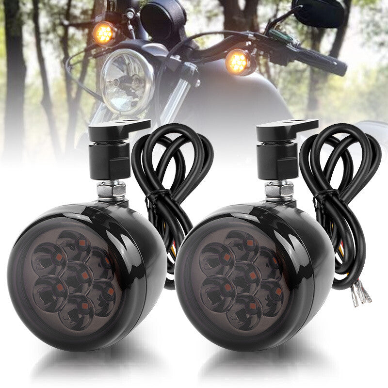 Front Turn Signal LED Indicator Lights for Sportster 883 1200 XL Softail Dyna