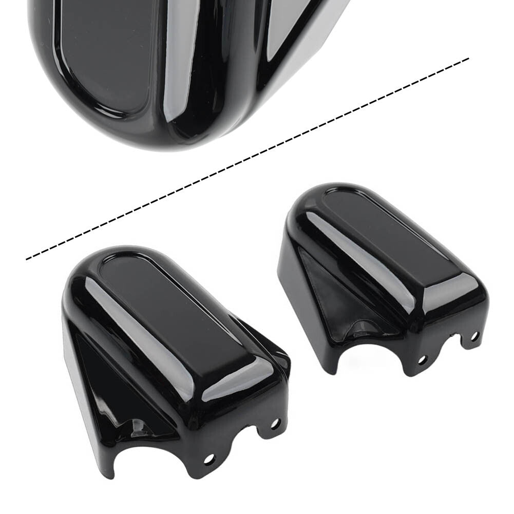 Bar Shield Rear Axle Covers Swingarm Cap Black Fit for Harley Softail FLSTN 2008-up Q