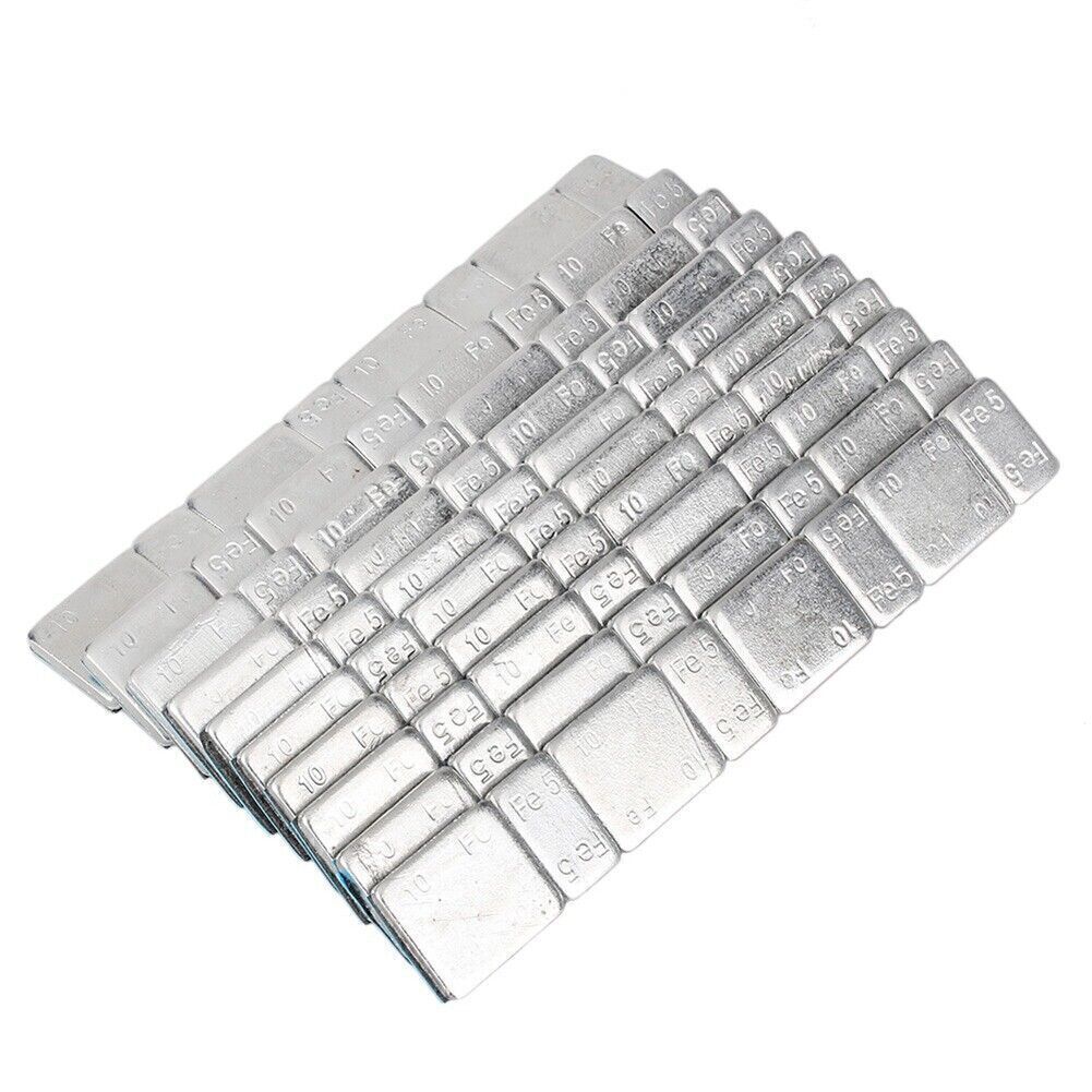 For Auto Car Truck Motor Van Strip Stick on Wheel Balance Weights Silver 10x Q