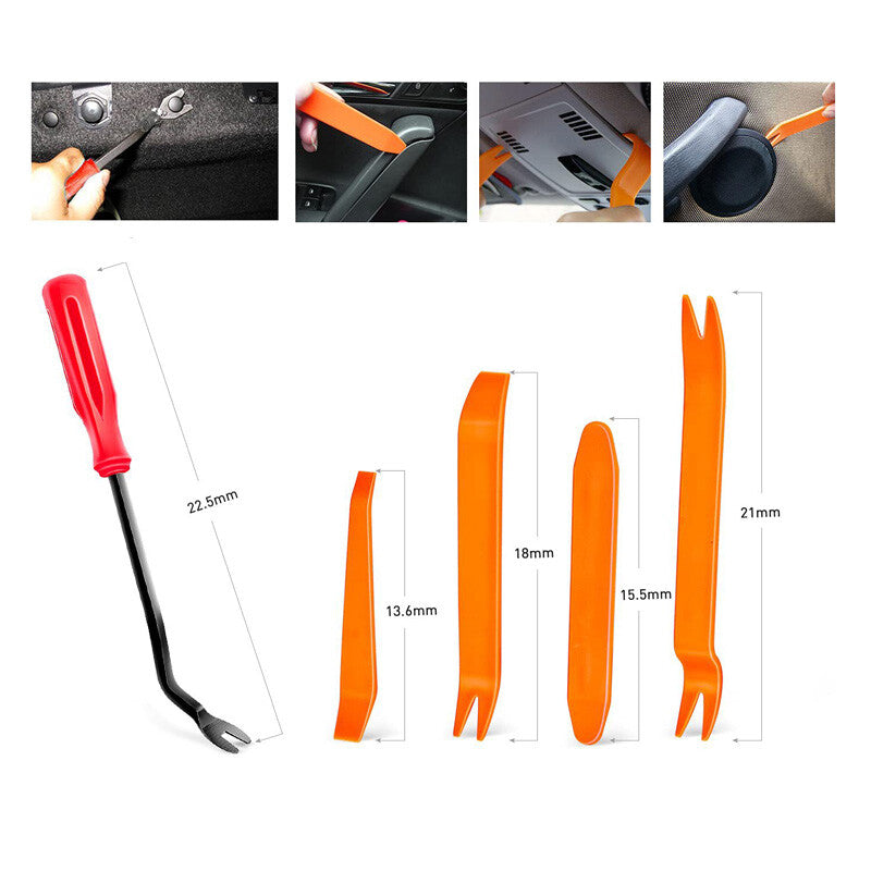 725-piece set of automotive door panel push-fixing clamps, categorized with 10 cable ties - n