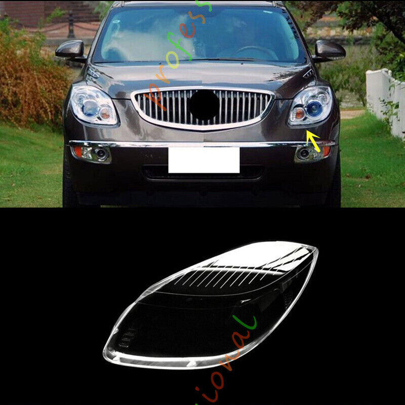 for Buick Enclave 2008-2012 Left Side Headlight Clear Replace Lens + Sealant