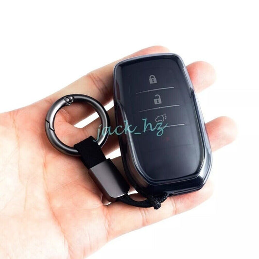1Soft Thin Car Key Fob Cover Case Keychain For Prius Yaris for Corolla Cross n